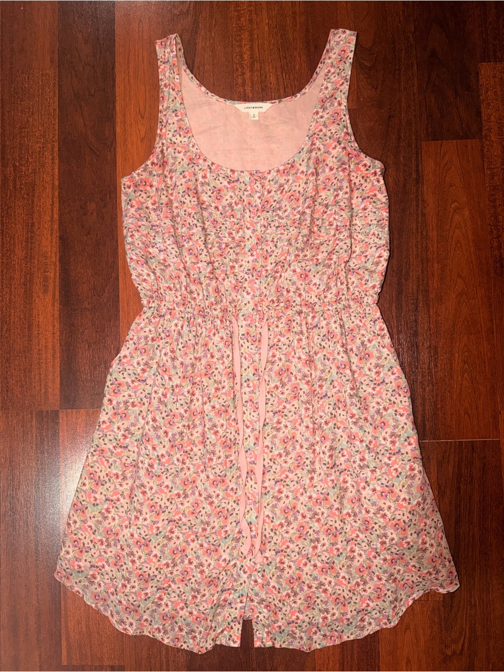 Lucky Brand Floral Short Sleeve Dress